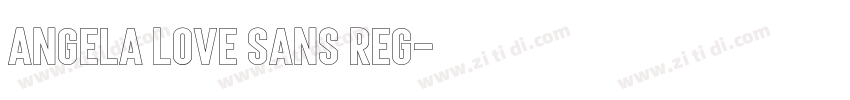Angela Love Sans Reg字体转换